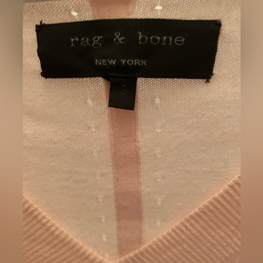 DUSTY rose Rag & bone lightweight sweater size small pink - Picture 2 of 6